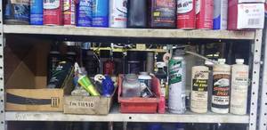 lot 462 image: Shelf Contents - Lubricants, Spray Paint, Cleaners, and More  THIS ITEM MUST BE PICKED UP WEDNESDAY OR THURSDAY