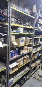 lot 490 image: Contents of Shelf - Water Pumps, Fuel Tanks Sender Units, and More - Shelf NOT Included  THIS ITEM MUST BE PICKED UP WEDNESDAY OR THURSDAY