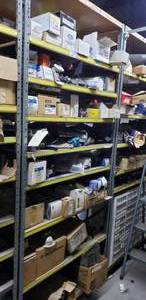 lot 525 image: Metal Shelf w 9 Shelves.  CONTENTS NOT INCLUDED  PICKUP FOR THIS ITEM IS FRIDAY ONLY