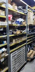 lot 533 image: Metal Shelf w 7 Shelves.  CONTENTS NOT INCLUDED  PICKUP FOR THIS ITEM IS FRIDAY ONLY