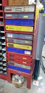 lot 548 image: Imperial 12-Drawer Parts Cabinet.  All Drawers and Contents in Drawers Included