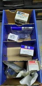 lot 551 image: Box of Misc Relays.  See Part #s for Specifics  THIS ITEM MUST BE PICKED UP WEDNESDAY OR THURSDAY