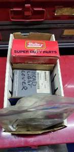 lot 585 image: Box of Misc Caps & Covers.  See Part #s for Specifics  THIS ITEM MUST BE PICKED UP WEDNESDAY OR THURSDAY