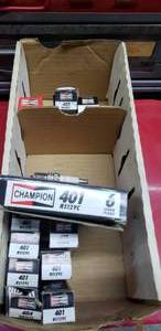 lot 592 image: Lot of Champion 401 Spark Plugs  THIS ITEM MUST BE PICKED UP WEDNESDAY OR THURSDAY
