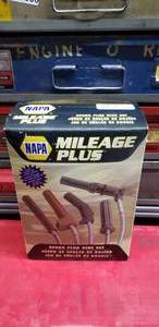 lot 600 image: Napa Mileage Plus Spark Plug Wire Set  THIS ITEM MUST BE PICKED UP WEDNESDAY OR THURSDAY