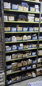 lot 653 image: Contents of Shelf - Automotive AC Parts - Shelf NOT Included  THIS ITEM MUST BE PICKED UP WEDNESDAY OR THURSDAY