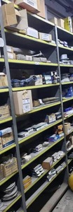 lot 655 image: Contents of Shelf - Automotive Air Filters, Bearings, and More - Shelf NOT Included  THIS ITEM MUST BE PICKED UP WEDNESDAY OR THURSDAY