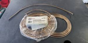 lot 709 image: Lot of Brass Tubing w Case of Nut Assortment