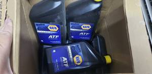 lot 642 image: Box of 7 Quarts of Napa ATF4 Automatic Transmission Fluid