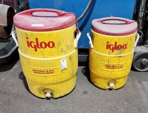 lot 142 image: Lot of 2 Igloo Water Coolers