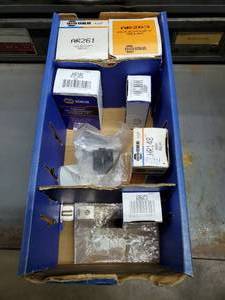 lot 554 image: Box of Misc Relays.  See Part #s for Specifics  THIS ITEM MUST BE PICKED UP WEDNESDAY OR THURSDAY