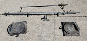 lot 102 image: Vintage Alignment Pads w Tow-In Bar Bear Mfg & Snap-On