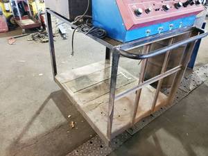 lot 175 image: Rolling Metal Shop Cart, Contents Not Included