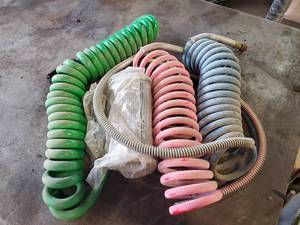 lot 230 image: Coiled Air Hoses and Air Filter
