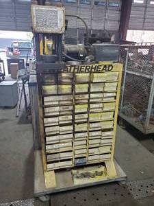 lot 304 image: Weatherhead Collocrimp I, Model T-400 w Matching Cabinet & Extra Fittings