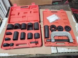 lot 343 image: Set of 2 Advanced Tool Design ATD Tools Ball Joint Sets, Model ATD-8696 Deluxe Ball Joint Service Set & ATD-8697 Master Ball Joint Adapter Set