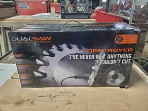 lot 367 image: DualSaw Destroyer CS650 Counter-Rotating Saw w Carrying Case