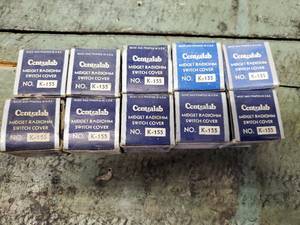 lot 443 image: Lot of 10 Centralab Midget Radiohm Switch Covers No. K-155 in Original Boxes