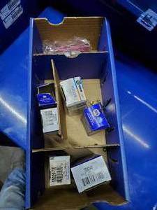 lot 562 image: Box of Misc Switches.  See Part #s for Specifics  THIS ITEM MUST BE PICKED UP WEDNESDAY OR THURSDAY