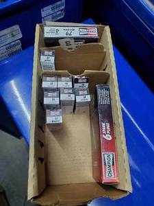 lot 595 image: Lot of Champion Spark Plugs.  See Part #s for Specifics  THIS ITEM MUST BE PICKED UP WEDNESDAY OR THURSDAY