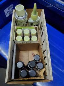lot 614 image: Lot of Dye-Lite TP3200 Transmission Leak Detection Dye and Dye-Lyte TP-3900 Engine Coolant Leak Detection Dye  THIS ITEM MUST BE PICKED UP WEDNESDAY OR THURSDAY