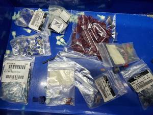 lot 618 image: Lot of Wire Connectors - Terminals and Wire Nuts  THIS ITEM MUST BE PICKED UP WEDNESDAY OR THURSDAY