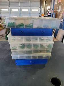 lot 699 image: Large Quantity of O-Rings, 7 Cases Full, See Photos For Specific Sizes and Quantities.