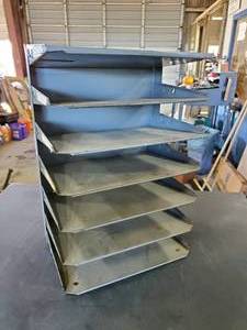 lot 702 image: Vintage 7-Shelf PaperFile Organizer