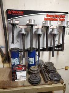 lot 717 image: National, CR Seals, and Stemco Heavy Duty Seal Installers with Extra Plates