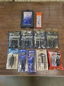 lot 736 image: Large Lot of Thread Repair Kits. HeliCoil, Power Coil, ReCoil & MORE.  See Part #s for Specifics