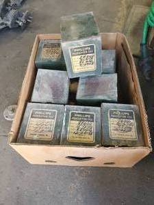 lot 792 image: Box of 8 Vintage Philips Prescription File Boxes