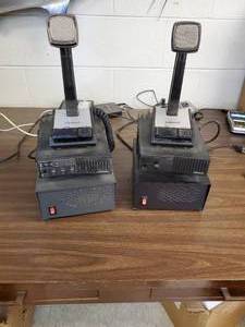 lot 841 image: Lot of 2 Johnson 2-Way Radio Base Stations