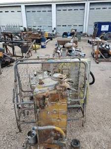 lot 1000 image: Entire Contents of Row - Contents Include Bike, Motor, Desk, and More - SEE PHOTOS