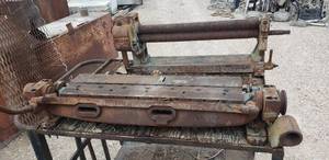 lot 998 image: Metal Brake and Sheet Metal Roller with Cart