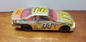 lot 884 image: Racing Champions Diecast 124 1998 Bill Elliott #94 NASCAR 50th Anniversary Gold McDonalds Stock Car