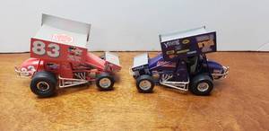 lot 898 image: Lot of 2 Action Diecast 124 Sprint Cars #83 Bob Auld Matco & #7m Jimmy Carr
