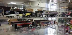 lot 901 image: Lot of 4 Diecast Semi Trucks.  J.J. Keller, NAPA Racing, Texaco & Mobil.  Various Scales
