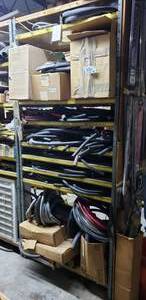 lot 536 image: Metal Shelf w 9 Shelves. CONTENTS NOT INCLUDED  PICKUP FOR THIS ITEM IS FRIDAY ONLY