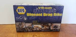 lot 1078 image: Napa  Orange County Choppers Diecast 110 Drag Bike w Box