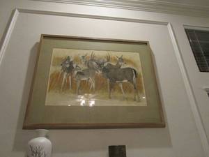 lot 95 image: CHARLES BECKENDORF ART 1981- WHITETAIL DEER, HAND COLORED LITHOGRAPH, LIMITED EDITION 254450 SIGNED, DATED, TITLED &amp NUMBERED IN PENCIL, FRAMED