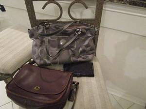 lot 31 image: COACH TOTE No. G1294-F20426, VINTAGE COACH CITY BAG No. L4C-9790 BROWNTAN, &amp COACH WALLET