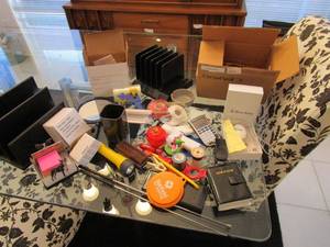 lot 122 image: SEWING SUPPLIES, ORGANIZATION TOOLS, POWER SWITCH TIMER, MINI TAPING TOOL &amp MUCH MORE