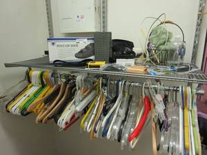 lot 132 image: WEATHER BAND RADIO, V. ALERT WATCH, MLO WALLET, POST OP SHOE, HANGERS &amp MORE