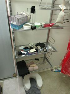 lot 135 image: HAIR CURLERS, CURLING IRON, KEYCHAIN, SMALL JEWELRY BAGS &amp MORE