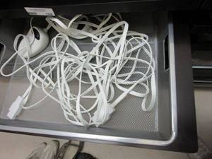 lot 168 image: MULTIPLE SHEETS, POWER CORDS, MULTIPLE BRAS