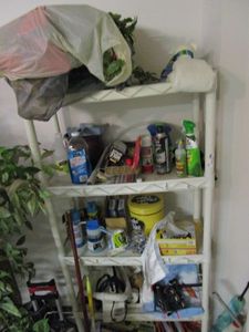 lot 109 image: CONTENTS OF SHELVES &amp THE SHELVES - SEE PICS