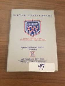 lot 47 image: Super Bowl XXV Silver Anniversary All-Time Super Bowl Team Set