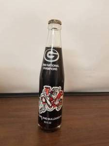 lot 27 image: 1980 National Champions Georgia Bulldogs coke bottle