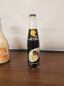 lot 29 image: 1990 National Football Champions Georgia Tech Yellow Jackets Coke bottle