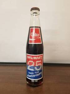 lot 44 image: 1962-1987 Walmart 35 year Anniversary Coke bottle
